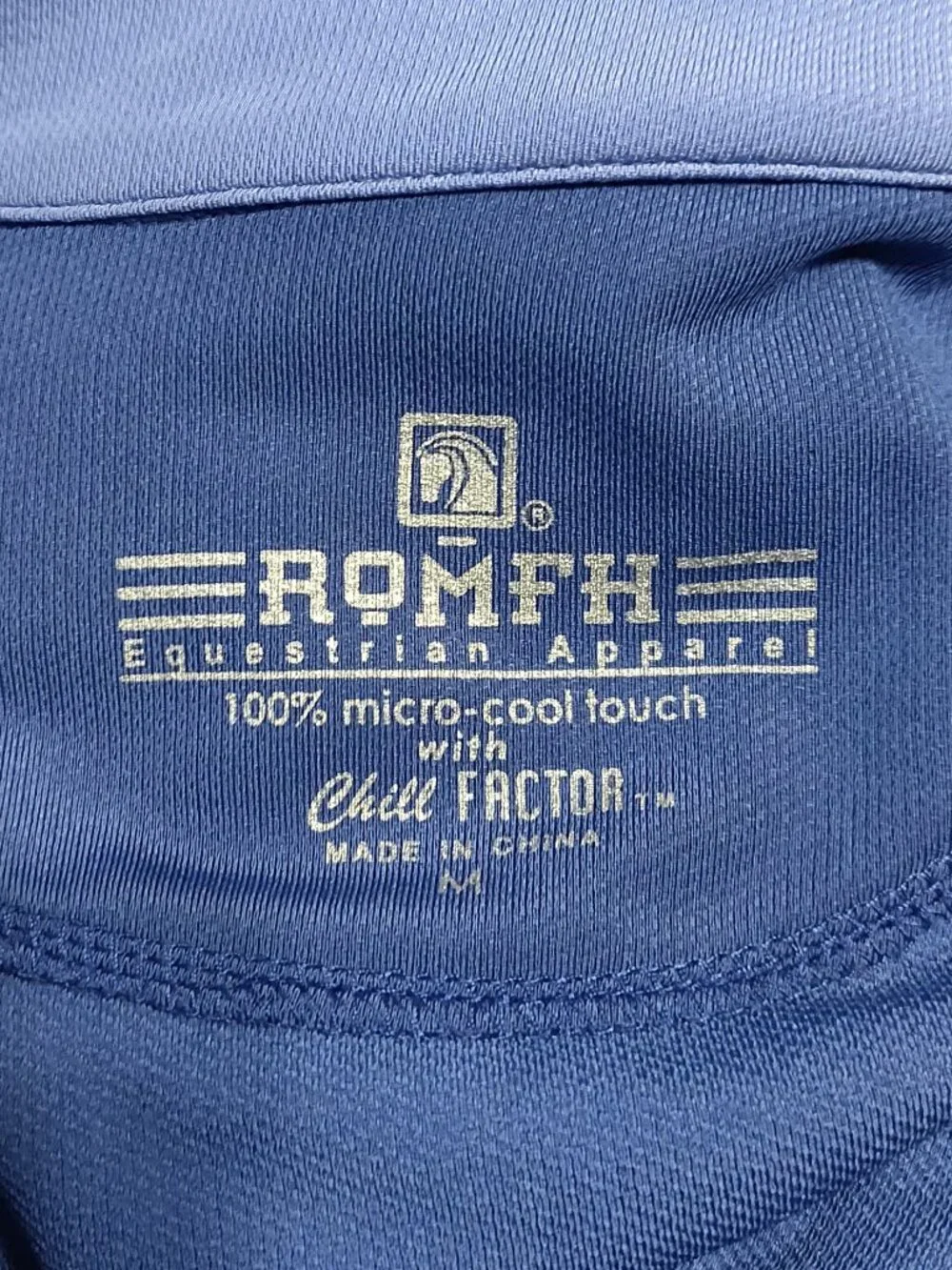 Romfh Equestrian Cool Touch Chill Factor Purple 1/4 Zip Pullover MEDIUM - Picture 5 of 6